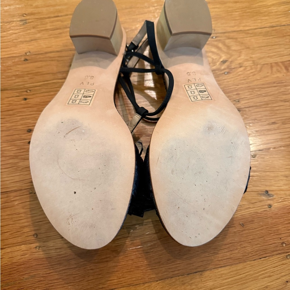 Anthropologie Rafia Bow Sandals View 3